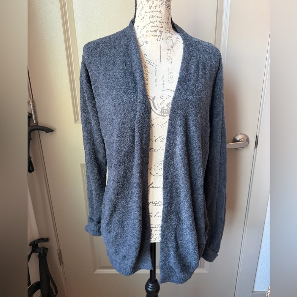 Barefoot Dreams CozyChic Lite Ribbed Cuff Coastline Cardigan - Picture 2 of 10